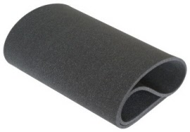 Raamloopprofiel | EPDM gevlokt | zwart | binnenmaat 5 mm | 10 x 10 mm
